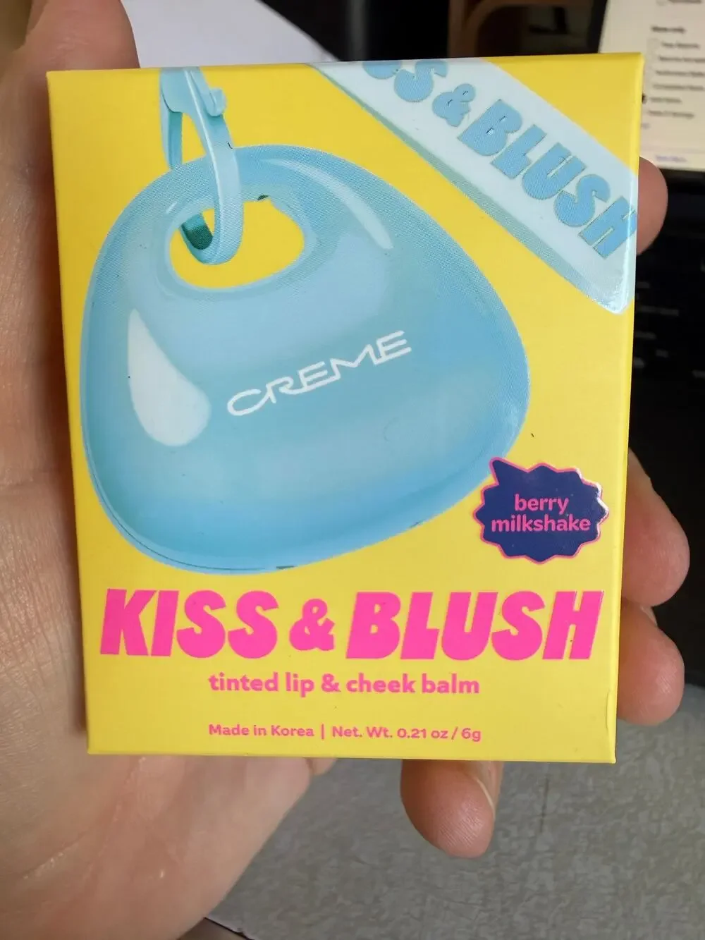NEW The Creme Shop Kiss & Blush Tinted Lip and Cheek Balm Berry Milkshake